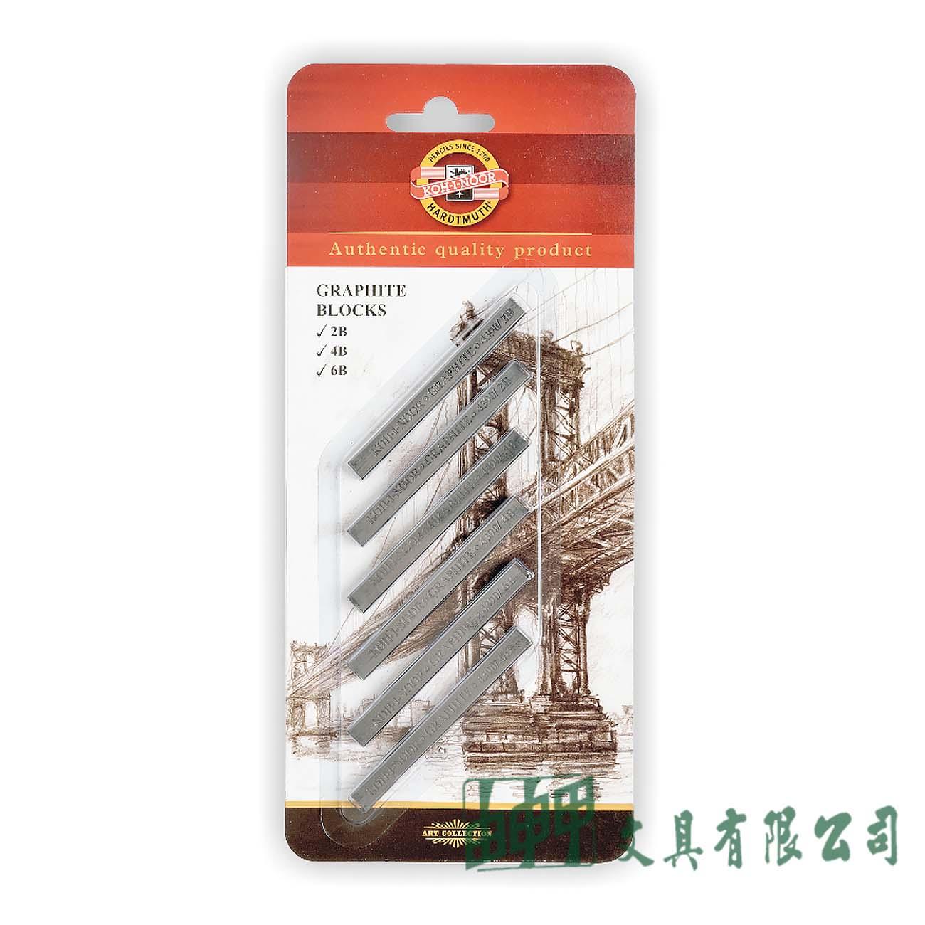 KOH-I-NOOR K4390 KOH-I-NOOR方形鉛條6支卡裝